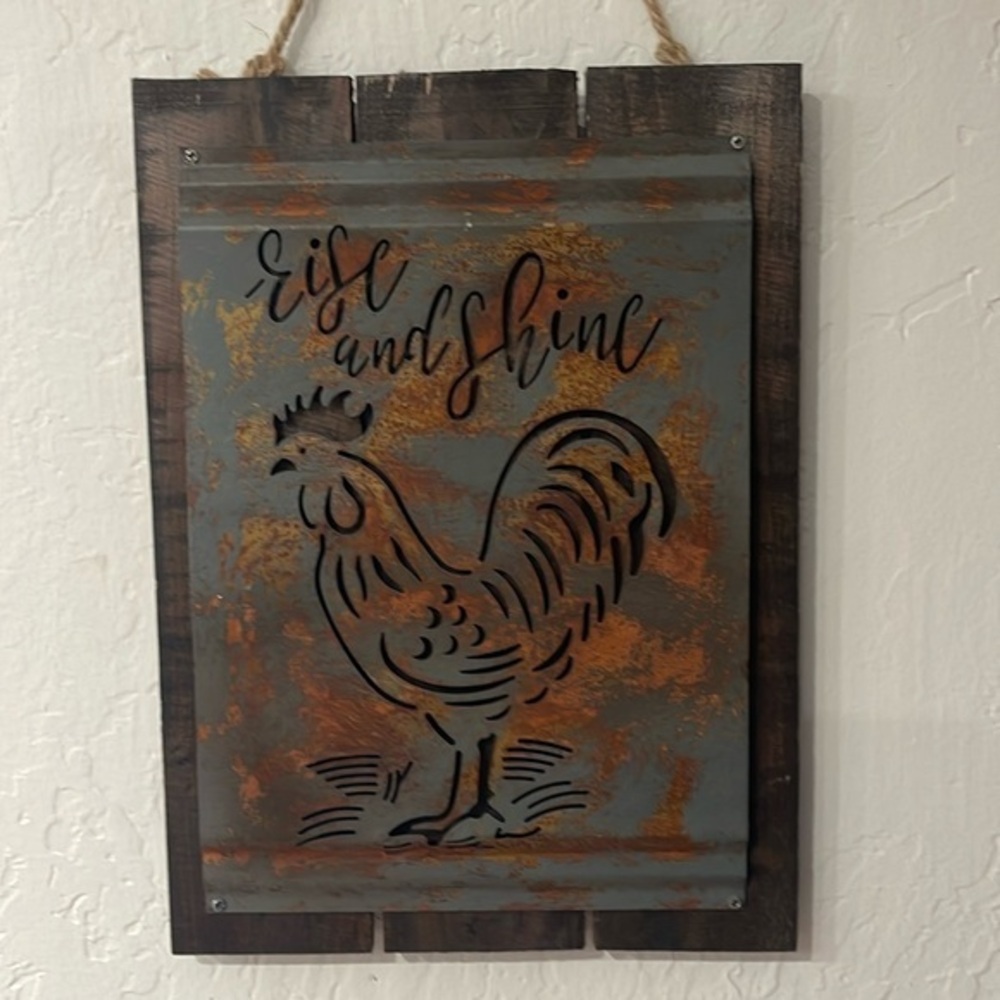 Farmhouse Brownlow gifts acid washed metal sign